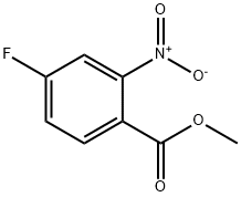 4-氟-2-硝基苯甲酸甲酯 结构式