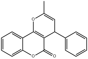 rac-2-Methyl-4-phenyl-4H-pyrano[3,2-c]benzopyran-5-one 结构式