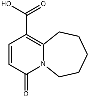 4-Oxo-4,6,7,8,9,10-hexahydropyrido[1,2-a]azepine-1-carboxylicacid 结构式