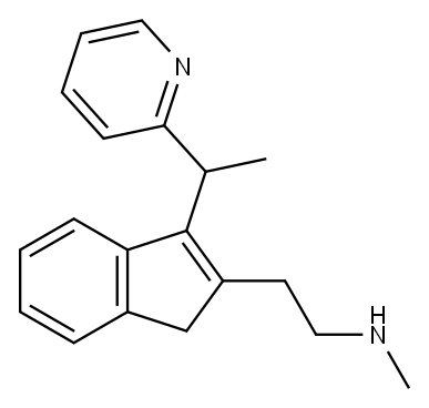rac-N-DeMethyl DiMethindene 结构式