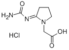 1-Carboxylmethyl-2-carbamidoiminopyrrolidine chlorhydrate 结构式