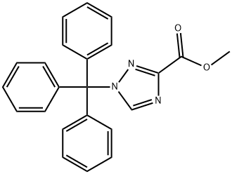 1-三苯甲基-1H-1,2,4-三唑-3-羧酸甲酯 结构式