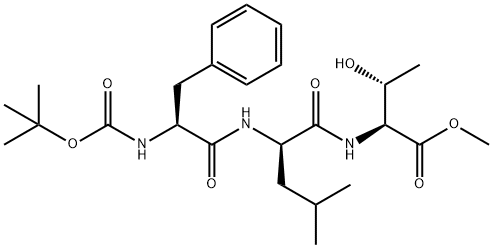 tert-butyloxycarbonyl phenylalanyl-leucyl-threonine methyl ester 结构式