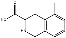 DL-5-甲基-1,2,3,4-四水异喹啉-3-羧酸 结构式