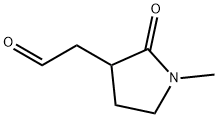 2-(1-甲基-2-氧代吡咯烷-3-基)乙醛 结构式