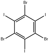 1,3,5-三溴-2,4,6-三碘苯 结构式