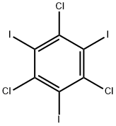 1,3,5-三氯-2,4,6-三碘苯 结构式
