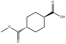 反式-1,4-环己烷二甲酸单甲酯 结构式
