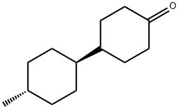 TRANS-4-(TRANS-4-METHYLCYCLOHEXYL)CYCLOHEXYLANONE 结构式