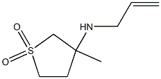 ALLYL-(3-METHYL-1,1-DIOXO-TETRAHYDRO-1LAMBDA6-THIOPHEN-3-YL)-AMINE 结构式