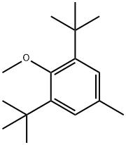 3,5-di-tert-butyl-4-methoxytoluene 结构式