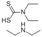 二乙基二硫代氨基甲酸二乙铵盐 结构式