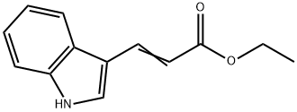 吲哚-2-丙烯酸乙酯 结构式
