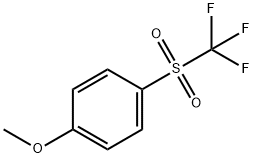 1-(甲氧基)-4(三氟甲磺酰磺酰苯) 结构式