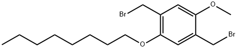 2,5-二(溴甲基)-1-甲氧基-4-辛氧基苯 结构式