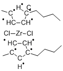 双(1-丁基-3-甲基环戊二烯基)二氯化锆 结构式