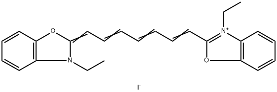 碘化-3,3ˊ-二乙基氧杂三羰花青 结构式
