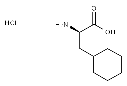 D-Β环己基丙氨酸盐酸盐 结构式