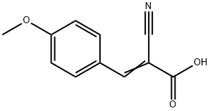 Α-氰基-4-甲氧基肉桂酸 结构式