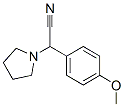 2-(4-甲氧苯基)-2-吡咯烷-1-基乙酰腈 结构式