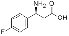 (S)-3-氨基-3-(4-氟苯基)-丙酸 结构式