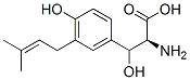 3-prenyl-beta-hydroxytyrosine 结构式