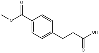 3-(4-甲氧基羰基苯基)丙酸 结构式