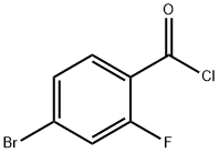4-溴-2-氟苯基苄酰氯 结构式