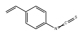 1-乙烯基-4-异硫氰酸基-苯 结构式