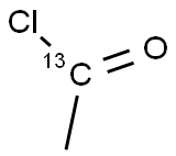 乙酰氯-1-13C 结构式
