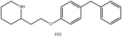 2-[2-(4-Benzylphenoxy)ethyl]piperidinehydrochloride 结构式