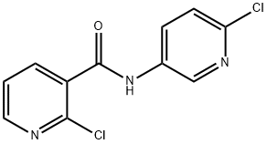 2-Chloro-N-(2'-chloro-5'-pyridinyl)pyridine-3-carboxamide 结构式