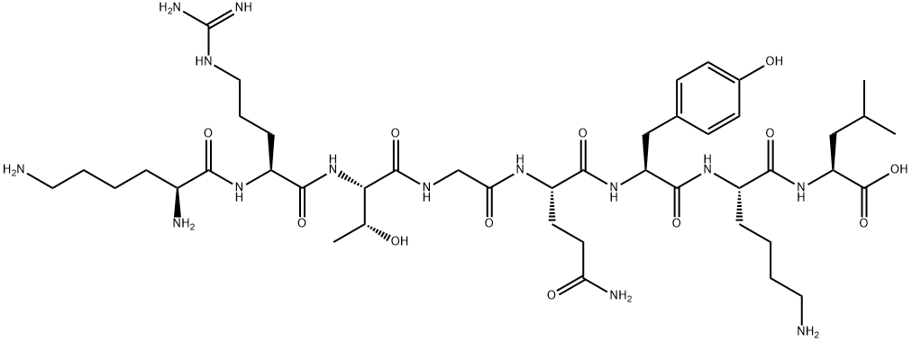 ARG-THR-GLY-GLN-TYR-LYS-LEU 结构式