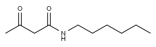 N-己基乙酰乙酰胺 结构式