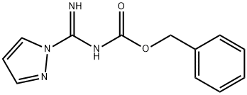 N-(苄氧基羰基)-1H-吡唑-1-甲脒 结构式