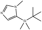 5-(叔丁基二甲基甲硅烷基)-1-甲基-1H-咪唑 结构式