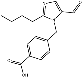 4-（2-丁基-5-甲酰基咪唑-1-基）苯甲酸 结构式