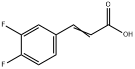 3,4-DIFLUOROCINNAMIC ACID 结构式