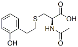 (2R)-2-acetamido-3-[2-(2-hydroxyphenyl)ethylsulfanyl]propanoic acid 结构式