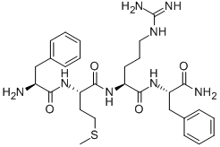 PHE-MET-ARG-PHE-NH2 结构式