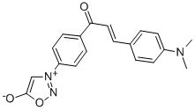 1,2,3-Oxadiazolium, 3-(4-(3-(4-(dimethylamino)phenyl)-1-oxo-2-propenyl )phenyl)-5-hydroxy- 结构式