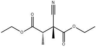 Butanedioic acid, 2-cyano-2,3-dimethyl-, diethyl ester, (R*,S*)- (9CI) 结构式