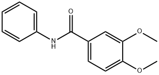 3,4-二甲氧基-N-苯基苯甲酰胺 结构式