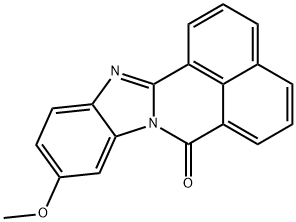 10-Methoxy-7H-benzimidazo[2,1-a]benz[de]isoquinolin-7-one 结构式