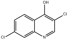 4-Quinolinol,  3,7-dichloro- 结构式