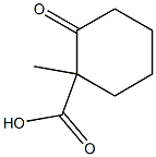 Cyclohexanecarboxylic acid, 1-methyl-2-oxo-, (-)- (9CI) 结构式