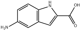 5-氨基-2-吲哚羧酸 结构式