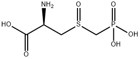 L-ALANINE, 3-[(PHOSPHONOMETHYL)SULFINYL]- 结构式