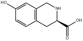 D-7-羟基-1,2,3,4-四氢异喹啉-3-甲酸 结构式