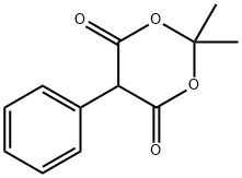 2,2-二甲基-5-苯基-1,3-二氧杂环乙烷-4,6-二酮 结构式